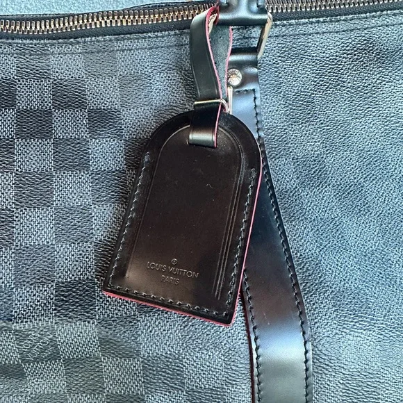 Louis Vuitton Keepall 55 Bandoulière Damier Graphite Red Trim Limited Edition - Picture 7 of 8